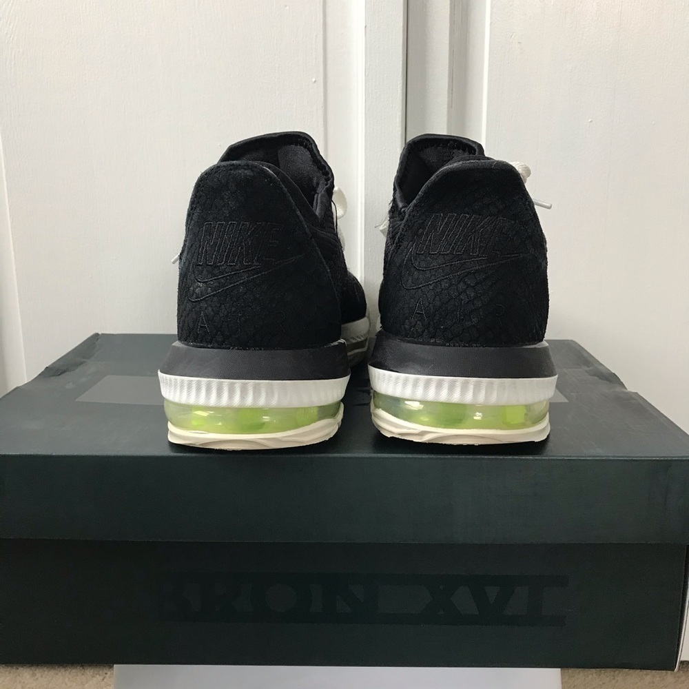 Nike Lebron XVI Low Black White Sneakers - Picture 5 of 5